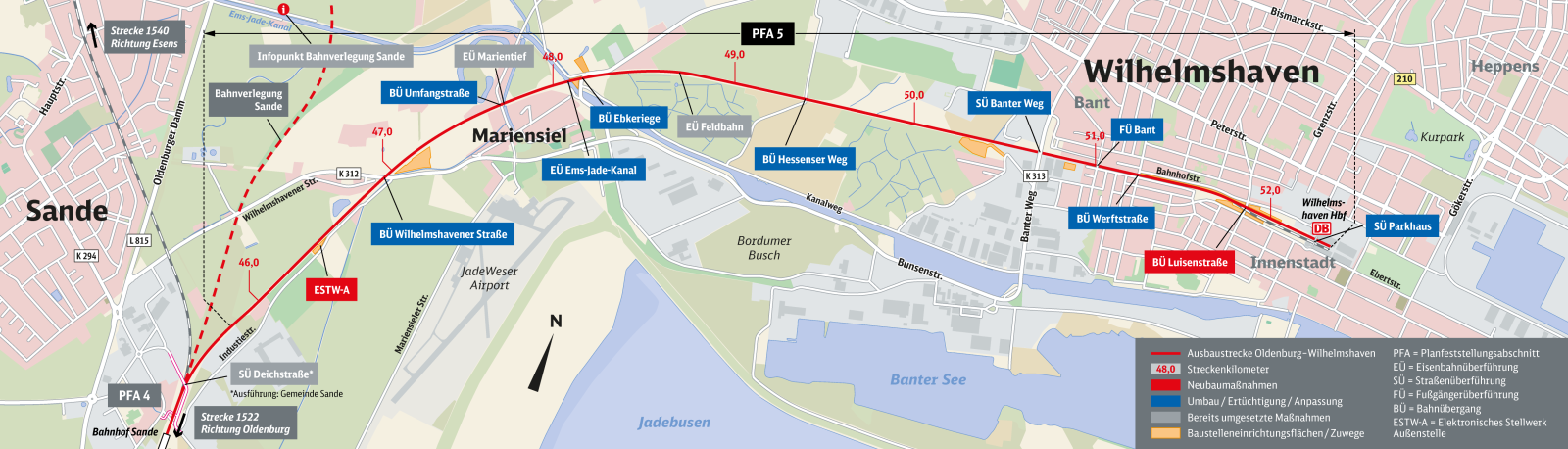 Planfeststellungsabschnitt 5 Sande–Wilhelmshaven